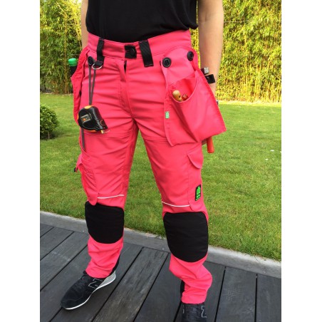 Pantalon femme multipoches PRO EXPERT II fushia