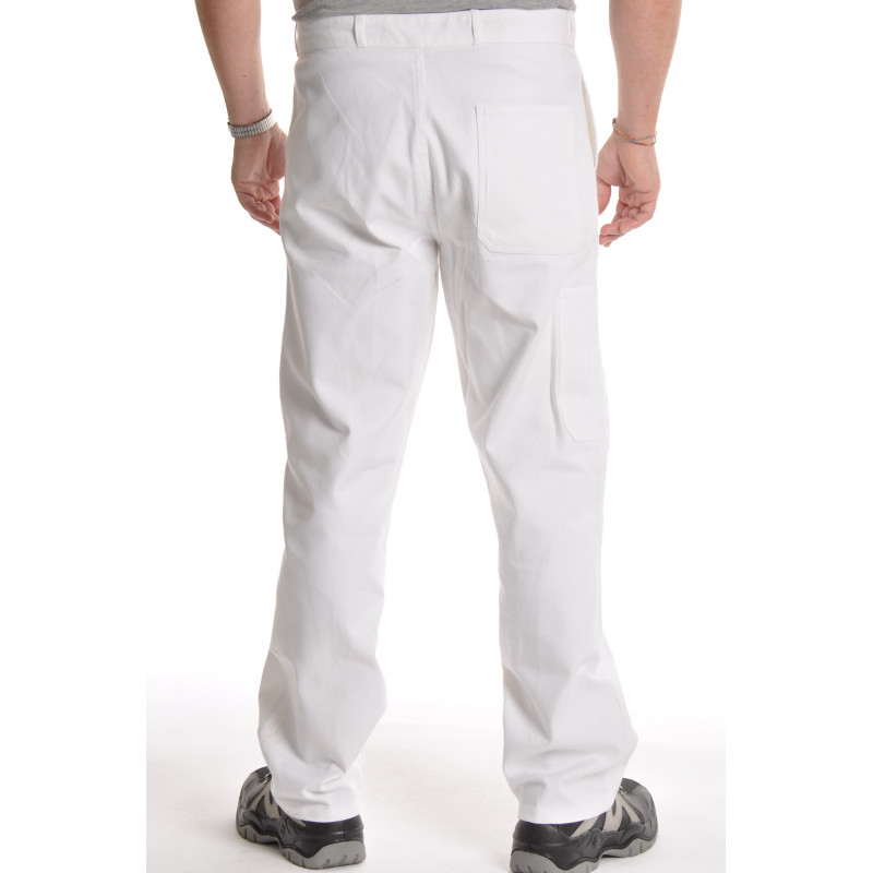 Pantalon de travail Blanc 100% coton - BP
