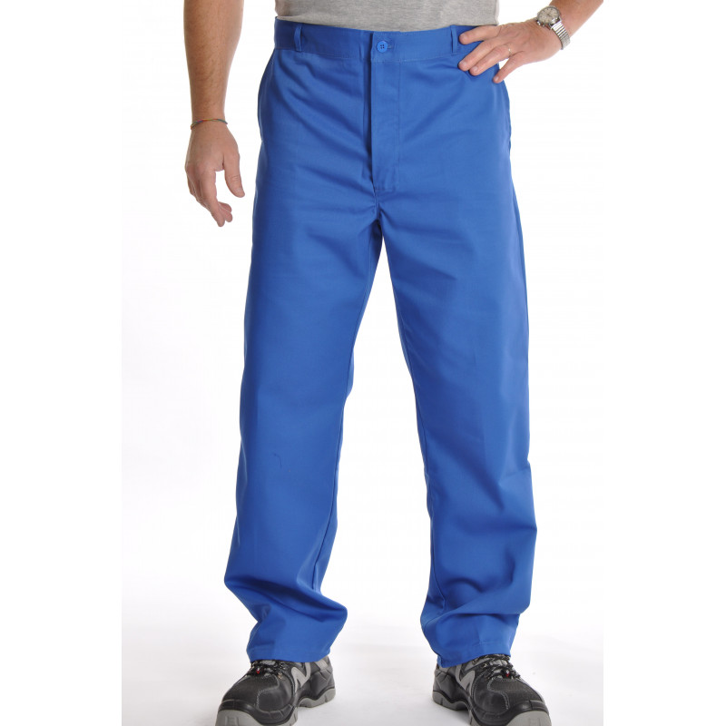 Pantalon de travail bleu bugatti en majoritaire polyester