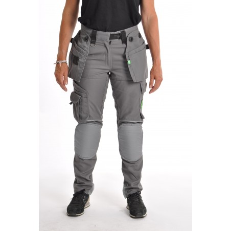 Pantalon de travail femme gris